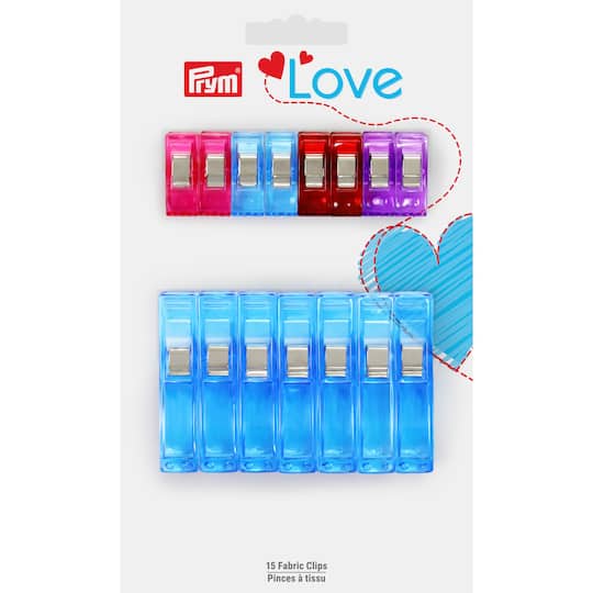 Prym® Love Mixed Fabric Clips, 15ct.